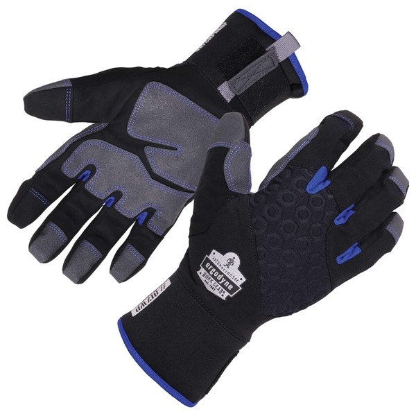 Ergodyne 817WP 2XL Black Reinforced Thermal Waterproof Winter Work Gloves 17376